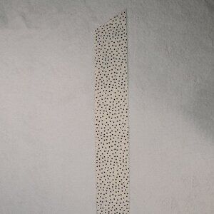 vintage scarf long skinny black and white polka dot sash twilly scarf